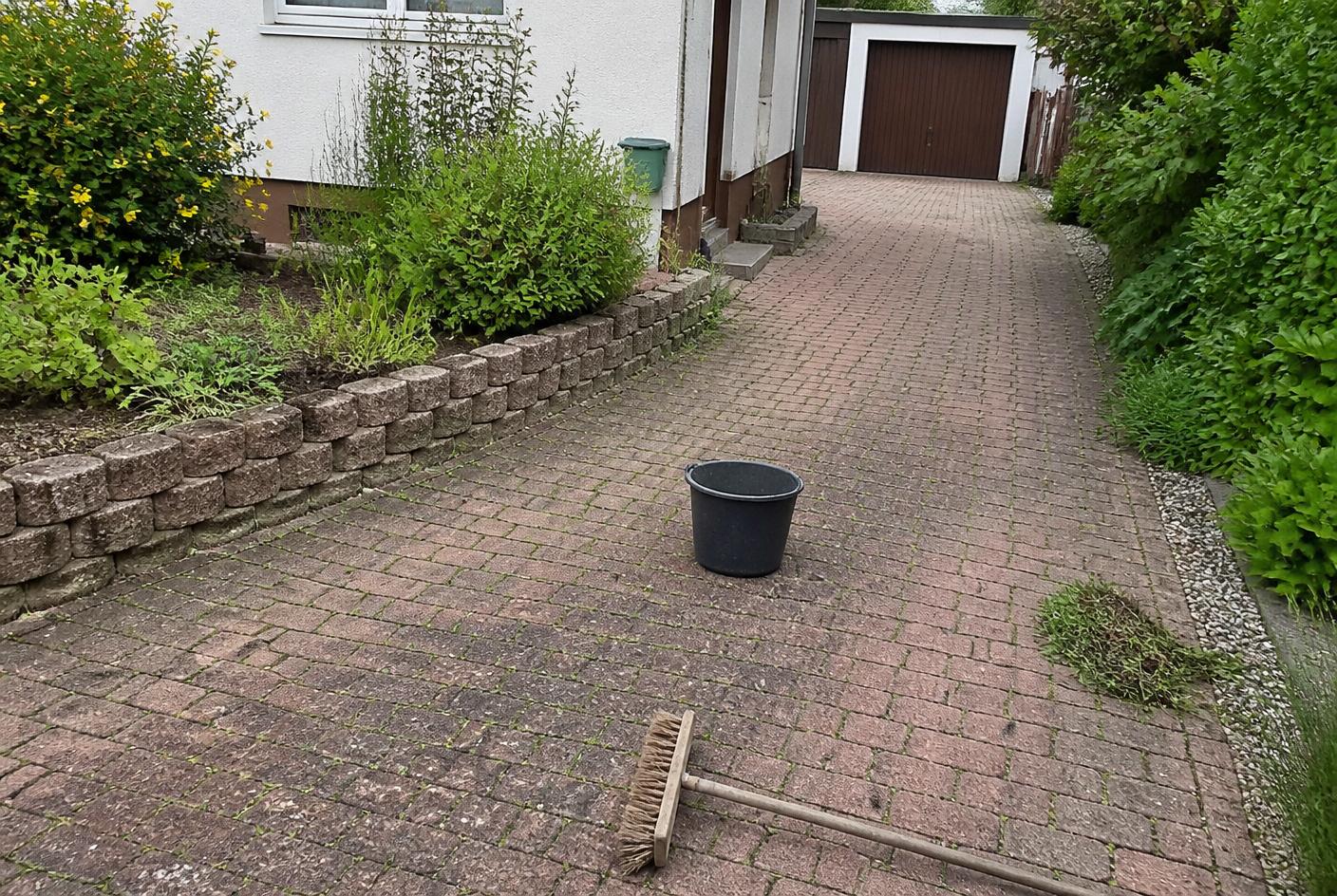 Saubere Wege- und Randpflege im Vorgarten